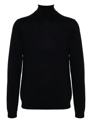 свитер из шерсти мериноса с высоким воротником