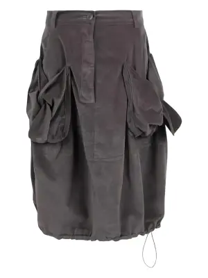 Юбка с карманами и сборками