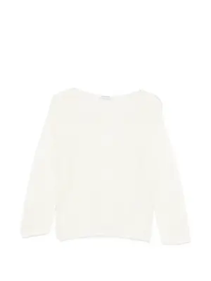 Свитер с вырезом "лодочка"