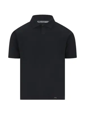 Поло с короткими рукавами на пуговицах