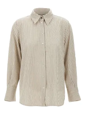 Полосатая рубашка с длинными рукавами