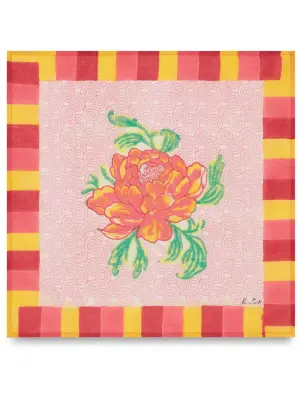 Camelia Magenta floral-print napkins (set of four)