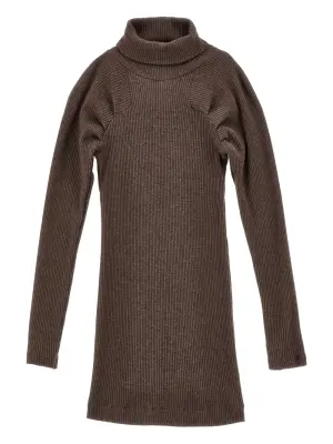 Платье в рубчик