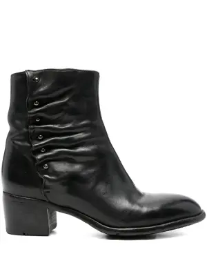 ботильоны на молнии со сборками