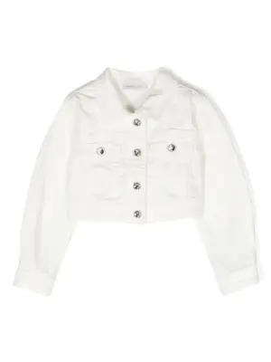 Джинсовая куртка с кристаллами