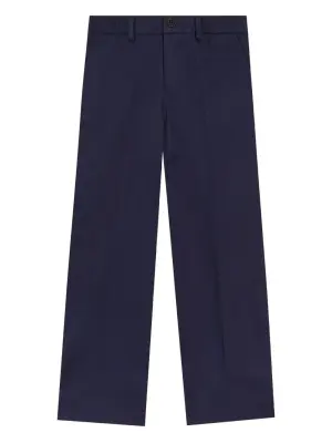 Брюки с вышитым логотипом