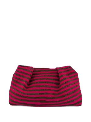 Плиссированный клатч Sisal в полоску