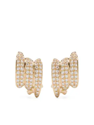 Маленькие серьги Clair из желтого золота с бриллиантами