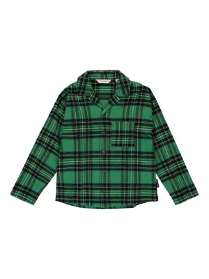 Пижамная рубашка в клетку