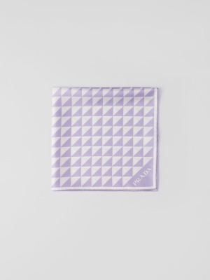 Платок из принтованного шелкового твила 55x55