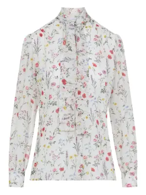 Рубашка с цветочным принтом