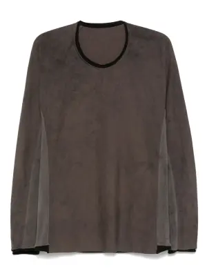 Футболка с длинными рукавами и вставками