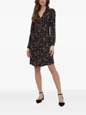 Платье миди с цветочным принтом