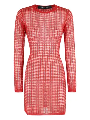 Полупрозрачное платье мини