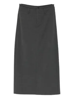 Юбка с завышенной талией прямого кроя