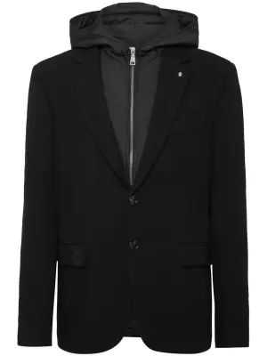 Многослойный пиджак с заостренными лацканами