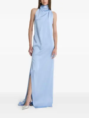 Платье макси Blue Allure с разрезом