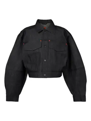 Джинсовая куртка с декоративной отделкой