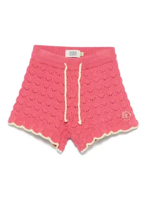 трикотажные шорты с фестонами