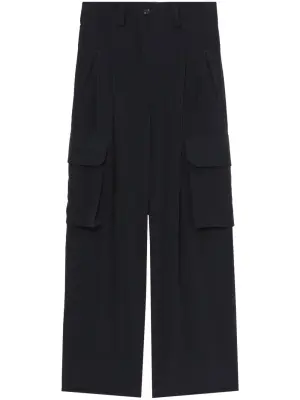 Брюки карго с завышенной талией