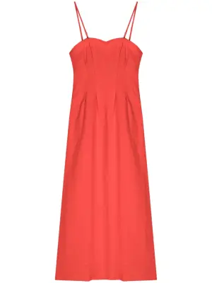 Твидовое платье мини с квадратным вырезом