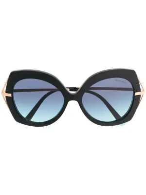 Солнцезащитные очки в массивной оправе