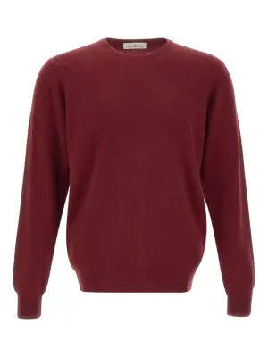 Рифленый свитер с круглым вырезом