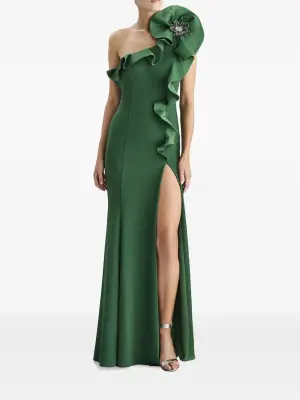 платье с оборками