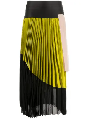 Плиссированная юбка асимметричного кроя