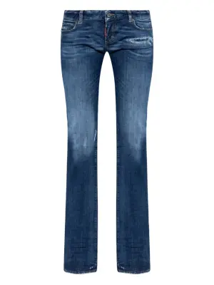 Джинсы с эффектом потертости