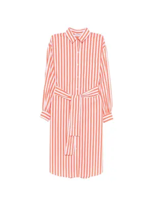 Платье миди в полоску