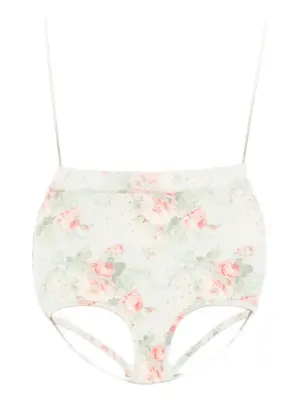 Трусы-брифы с цветочным принтом