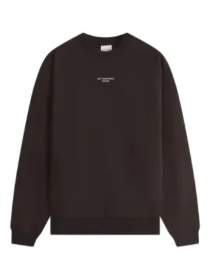 Свитшот с логотипом и круглым вырезом