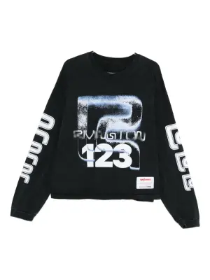 Лонгслив с графическим принтом