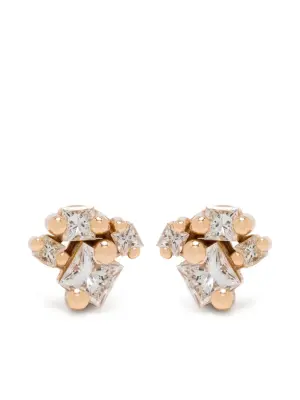 Серьги из розового золота с бриллиантами