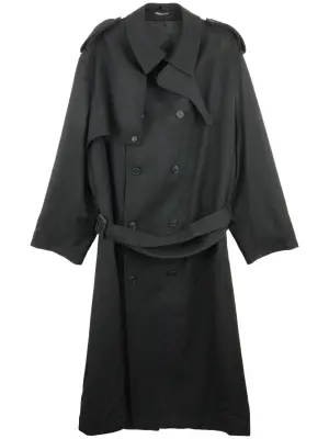 K-Chin Flap trench coat