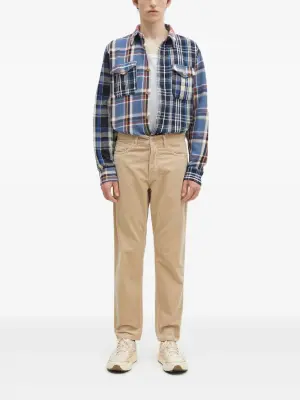 клетчатая рубашка в технике пэчворк