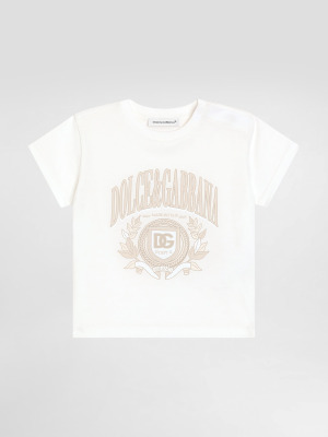 Футболка из джерси с логотипом Dolce&Gabbana