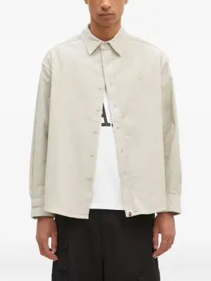 вельветовая рубашка на пуговицах