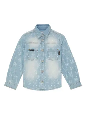 Джинсовая куртка с монограммой