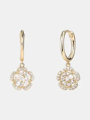Серьги Fiori из желтого золота