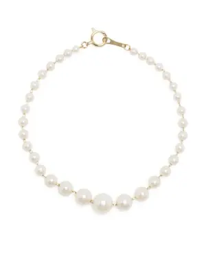 Браслет из желтого золота с жемчугом