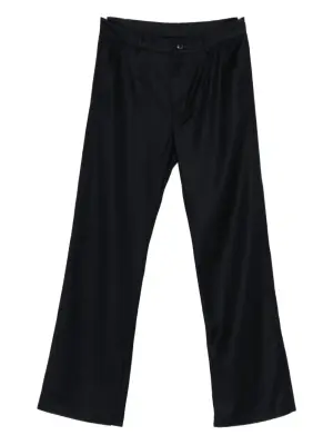 Шерстяные брюки на пуговицах