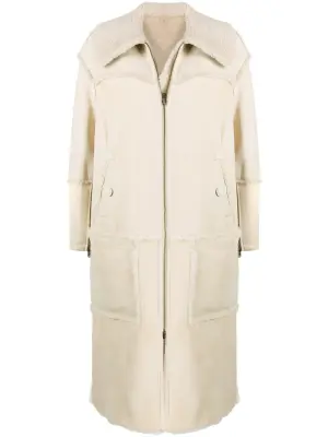 дубленка на молнии