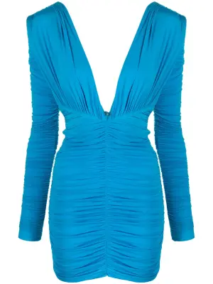 Платье мини со сборками