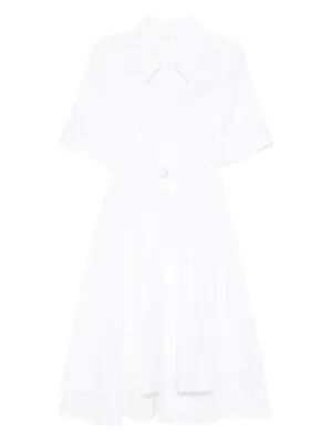 Многослойное платье-рубашка