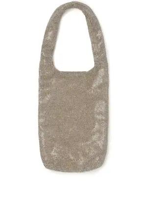 Сетчатая сумка-тоут с кристаллами