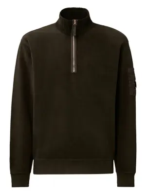 Свитер на молнии с декоративным элементом Lens