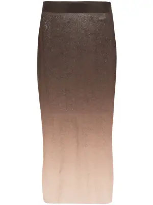 Юбка миди со стразами