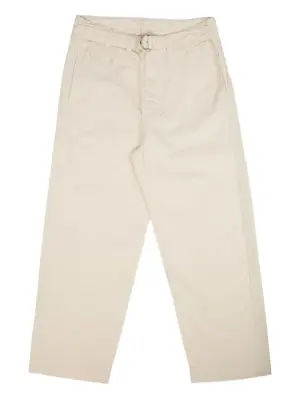 брюки с поясом и D-образной пряжкой